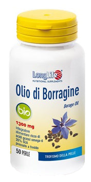 LONGLIFE OLIO BORRAGINE BIO 50 PERLE - LONGLIFE OLIO BORRAGINE BIO 50 PERLE