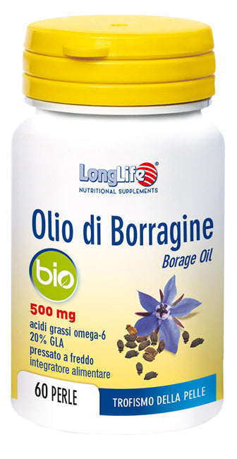 LONGLIFE OLIO BORRAGINE BIO 60 PERLE - LONGLIFE OLIO BORRAGINE BIO 60 PERLE