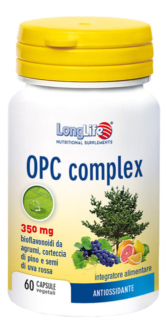 LONGLIFE OPC COMPLEX 60 CAPSULE VEGETALI - LONGLIFE OPC COMPLEX 60 CAPSULE VEGETALI