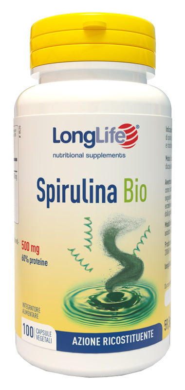 LONGLIFE SPIRULINA BIO 500 MG 100 CAPSULE VEGETALI - LONGLIFE SPIRULINA BIO 500 MG 100 CAPSULE VEGETALI
