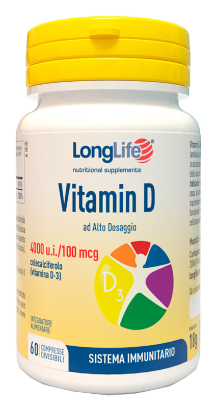 LONGLIFE VITAMIN D 4000UI 60 COMPRESSE - LONGLIFE VITAMIN D 4000UI 60 COMPRESSE