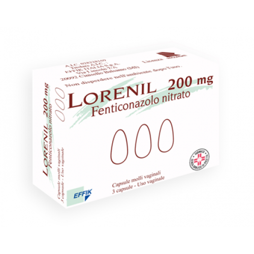 LORENIL*3 cps molli vag 200 mg