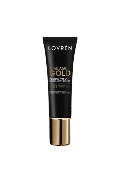 Lovren Fluido Viso SPF 50 Time-Age Gold Hydra-Matt Effect 30 ml