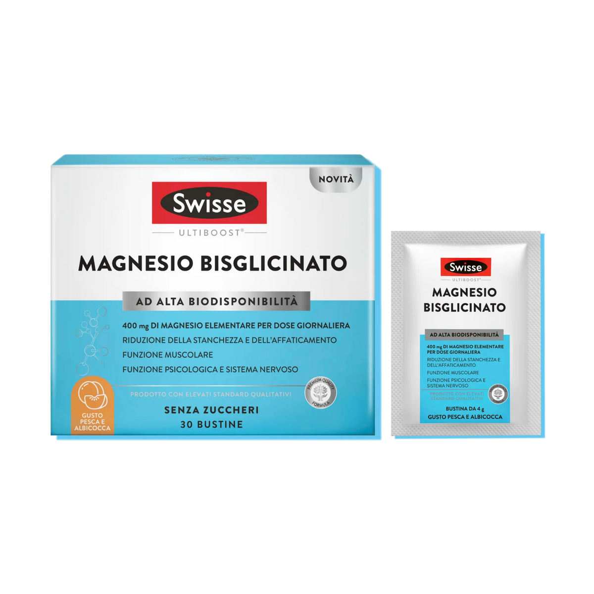 SWISSE MAGNESIO BISGLICINATO 30 BUSTINE 4 G