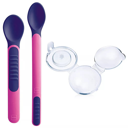 MAM HEAT SENSITIVE SPOONS&COVER FEMMINA - MAM HEAT SENSITIVE SPOONS&COVER FEMMINA