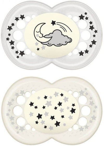 Mam Night Succhietto 6+ Mesi Silicone Doppio Neutro