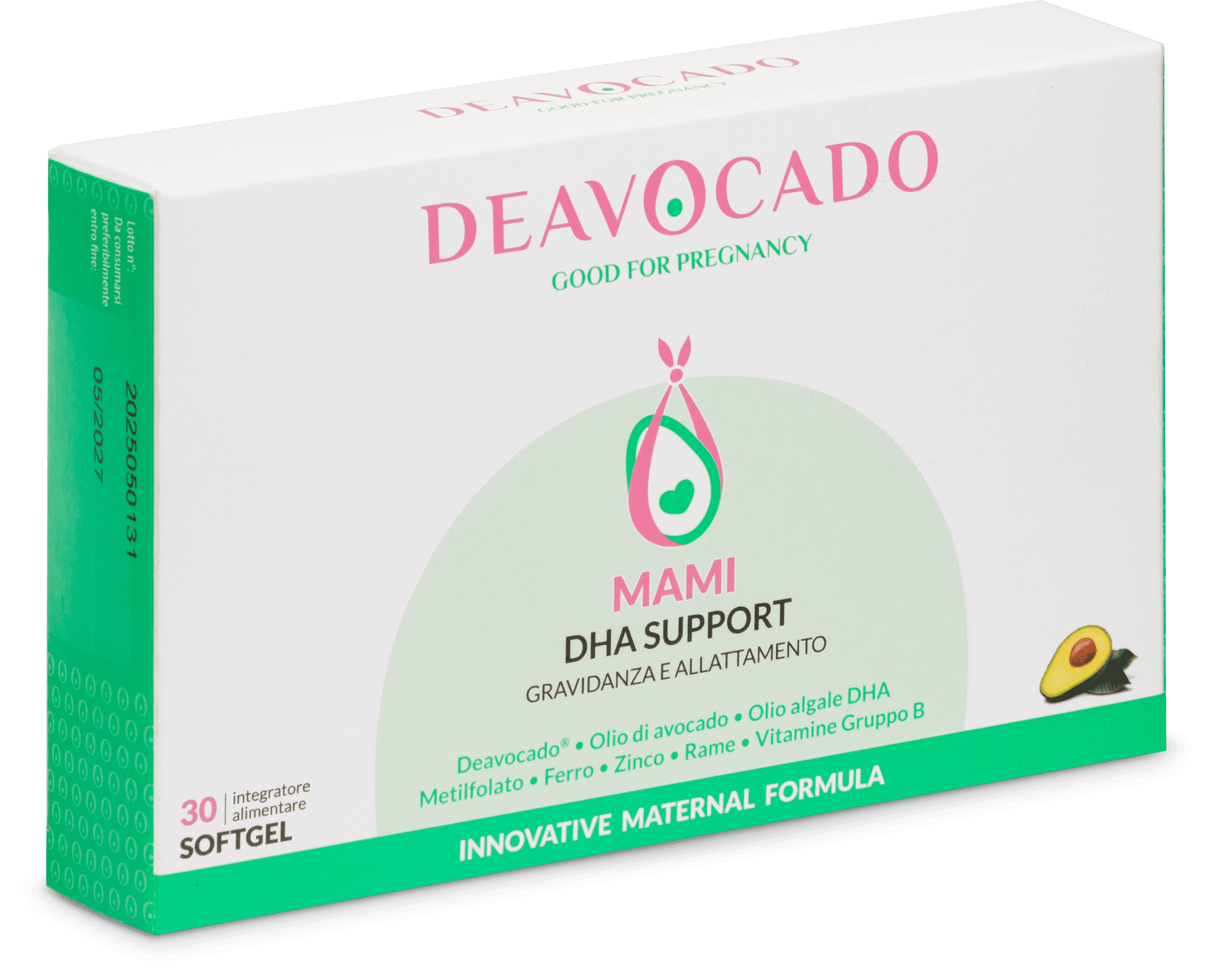 Deavocado MAMI Dha Support Gravidanza e Allattamento 30 softgel