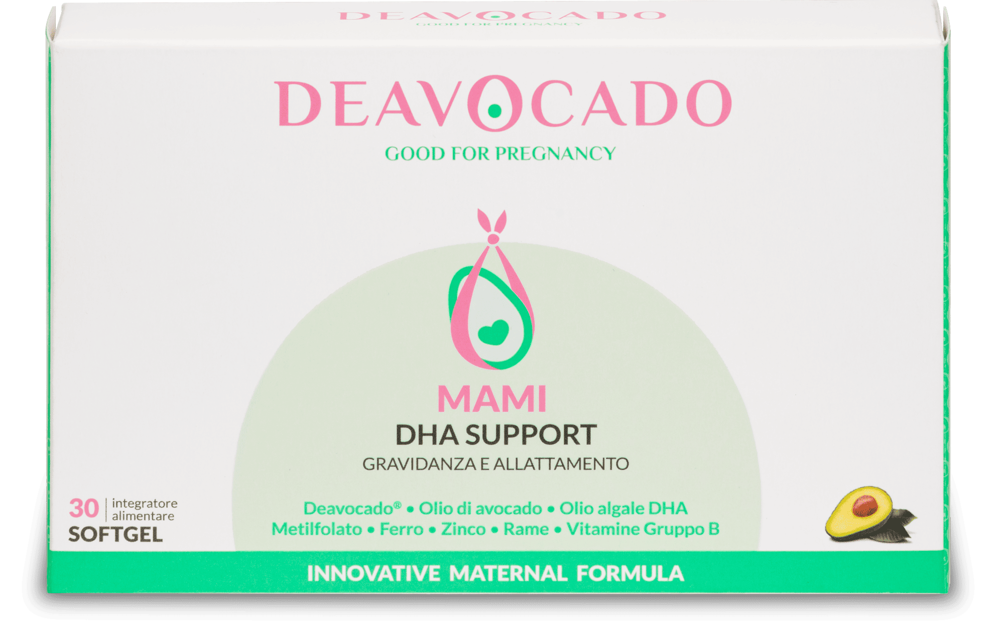 Deavocado MAMI Dha Support Gravidanza e Allattamento 30 softgel