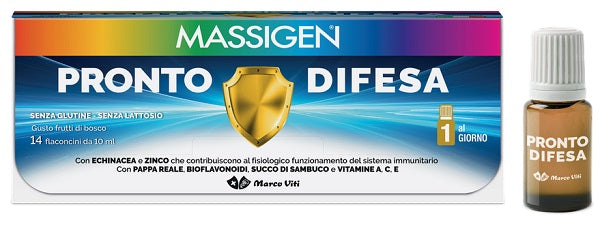 MASSIGEN PRONTO DIFESA 14 FLACONI X 10 ML - MASSIGEN PRONTO DIFESA 14 FLACONI X 10 ML