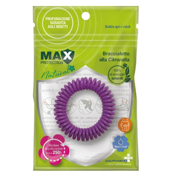 MAX PROTECTION BRACCIALETTO ALLA CITRONELLA SPIRALE - MAX PROTECTION BRACCIALETTO ALLA CITRONELLA SPIRALE