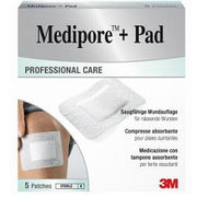 MEDICAZIONE MEDIPORE+PAD 10X15CM 5PEZZI
