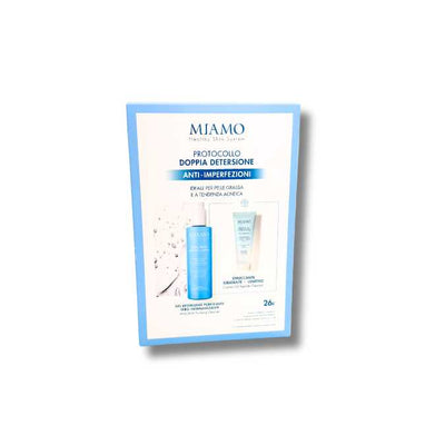 Miamo Doppia Detersione Anti-Imperfezioni Protocollo 1 Aha/Bha Purifying Cleanser 250 Ml + 1 Mini Crystal Oil 50 Ml