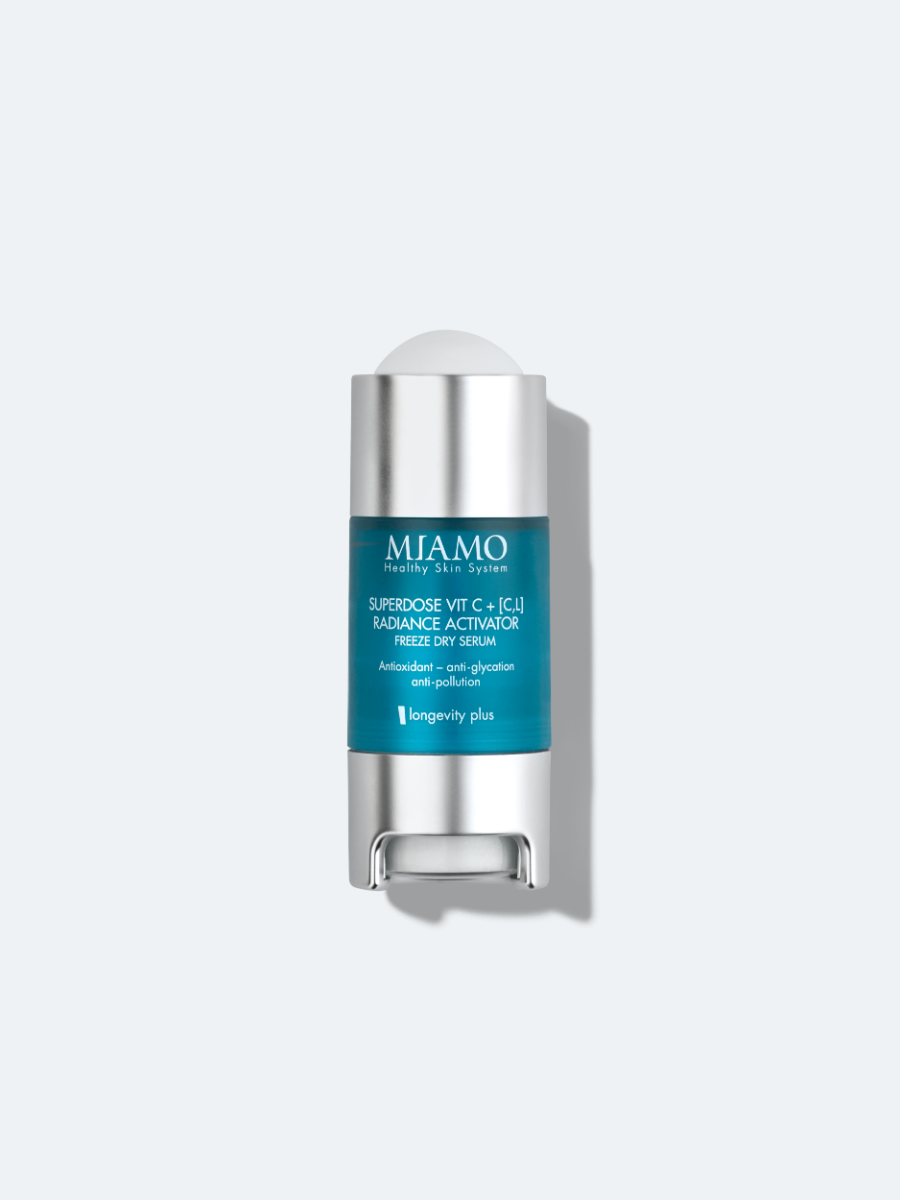 MIAMO LONGEVITY PLUS SUPERDOSE VITC C,L RADIANCE ACTIVATOR FREEZE DRY SERUM 3 PEZZI DA 5 ML