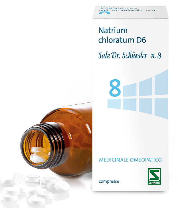 NATRIUM CHLORATUM D6 SALE DR.SCHUSSLER N.8*D6 200 cpr flacone - NATRIUM CHLORATUM D6 SALE DR.SCHUSSLER N.8*D6 200 cpr flacone