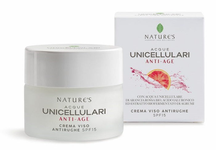 NATURE'S ACQUE UNICELLULARI CREMA VISO ANTIRUGHE SPF15 50 ML - NATURE'S ACQUE UNICELLULARI CREMA VISO ANTIRUGHE SPF15 50 ML