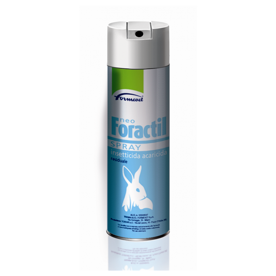 Neo Foractil Spray Per Uso Topico Soluzione Spray 1 bombola 250 ml - Per Uccellini da Gabbia e da Voleria, Cani, Gatti e Conigli da compagnia