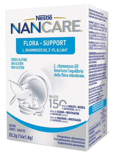 NESTLE' NANCARE FLORA SUPPORT 14 BUSTINE