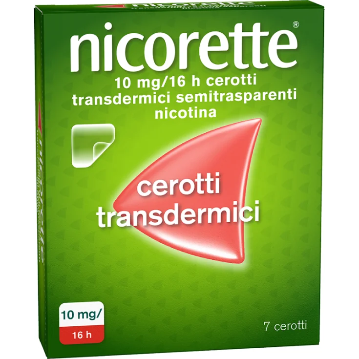 NICORETTE* 7 cerotti transdermici semitrasparenti - 10 mg/16 ore Smettere di fumare