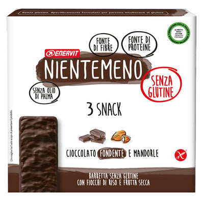 Enervit Nientemeno Barretta Cioccolato Fondente e Mandorle 3x21g