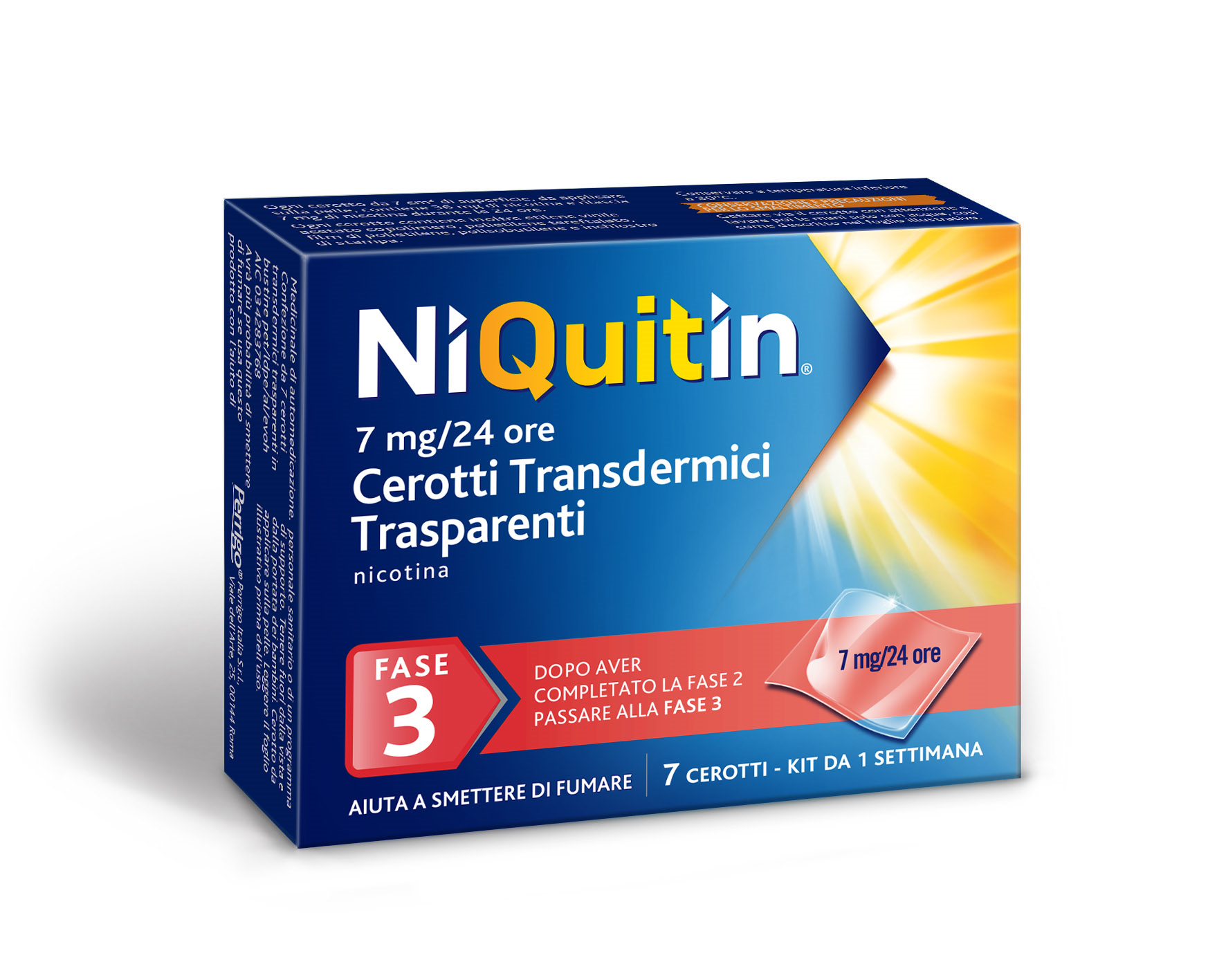NIQUITIN*7 cerotti transd 7 mg/die
