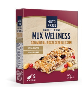 NUTRIFREE BARRETTE CEREAL MIX WELLNESS 28 G X 5 - NUTRIFREE BARRETTE CEREAL MIX WELLNESS 28 G X 5