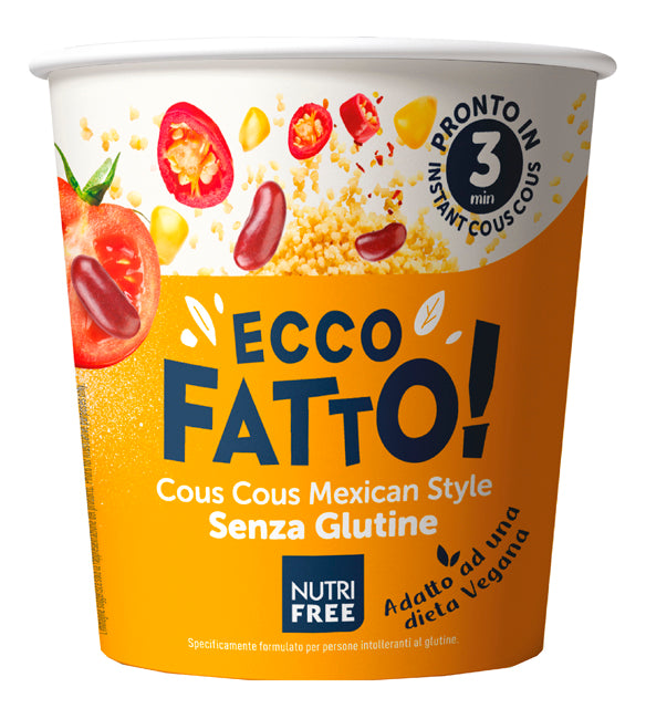 NUTRIFREE ECCO FATTO COUS COUS MEXICAN STYLE 70 G - NUTRIFREE ECCO FATTO COUS COUS MEXICAN STYLE 70 G