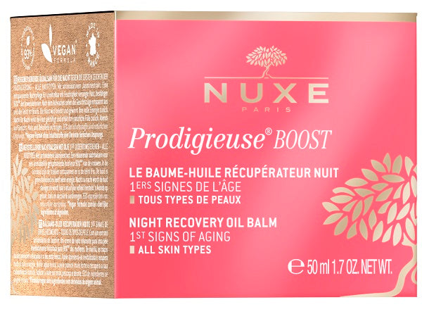NUXE PRODIGIEUSE BOOST BALSAMO OLIO RIPARATORE NOTTE 50 ML - NUXE PRODIGIEUSE BOOST BALSAMO OLIO RIPARATORE NOTTE 50 ML