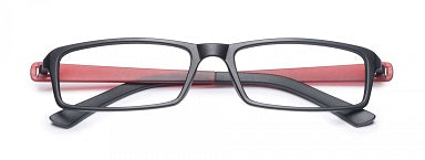OCCHIALE DA LETTURA PREMONTATO TWINS SILVER LIGHT NERO/ROSSO+2,50
