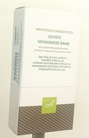 OLITOTI MANGANESE RAME*orale 20 fiale 5% 2 ml con glucosio