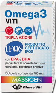 OMEGA3 VITI TRIPLA AZIONE 60 PERLE