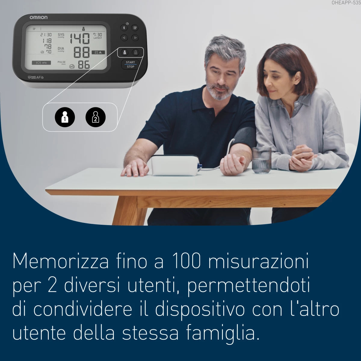 NUOVO Omron M7 Misuratore di Pressione Intelli IT AFib HEM-7380T1-EBK