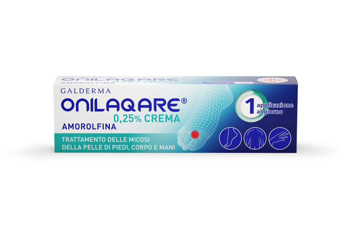 ONILAQARE*crema derm 20 g 0,25%