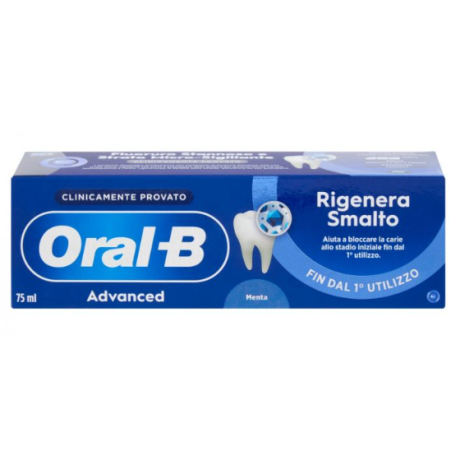 Oral-B Advanced Rigenera Smalto Menta 75ml - Oral-B Advanced Rigenera Smalto Menta 75ml