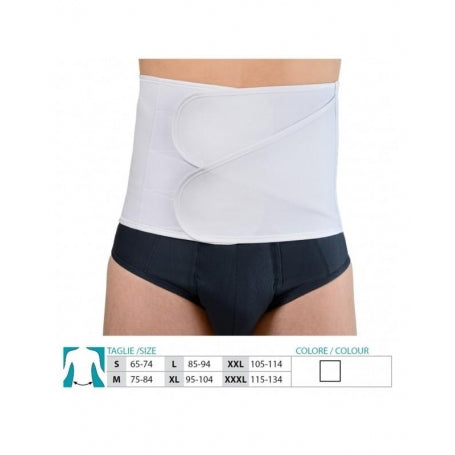 Orione 3500 Fascia Regolabile Doppia Apertura In Cotone Poliestensivo Steccata H 27Cm Bianco M