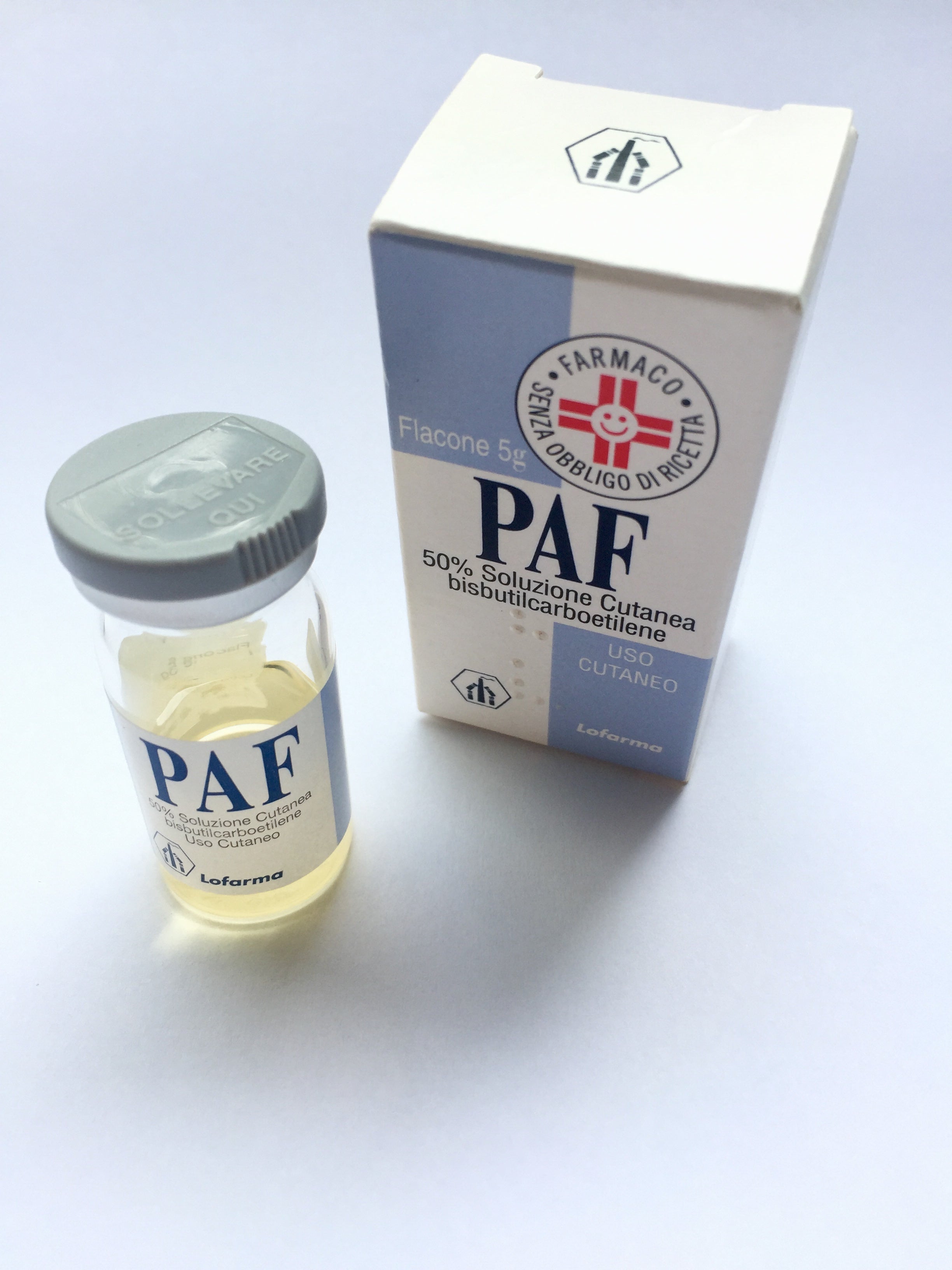 PAF*soluz cutanea 5 g 50%