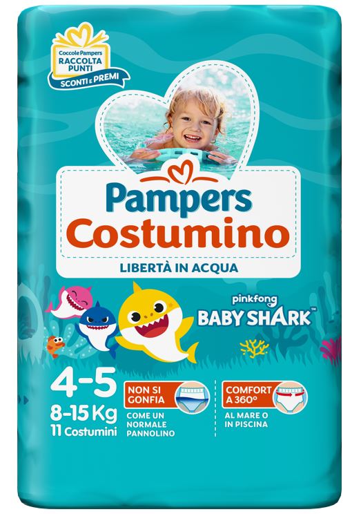 PAMPERS COSTUMINO CP 11 TG4 TG 4 11 PEZZI - PAMPERS COSTUMINO CP 11 TG4 TG 4 11 PEZZI