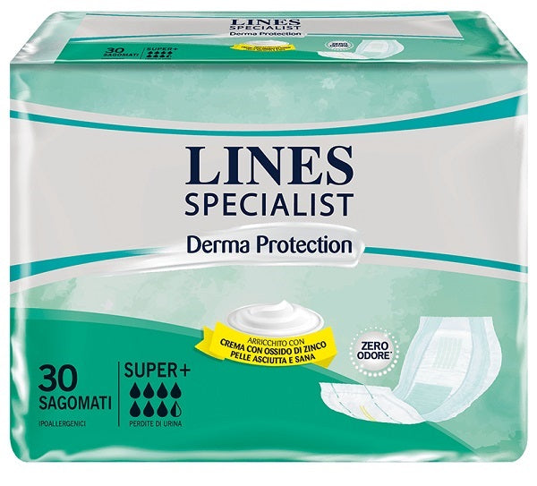 PANNOLONE LINES SPECIALIST CLASSIC SAGOMATO SOTTILE SUPER 30PEZZI