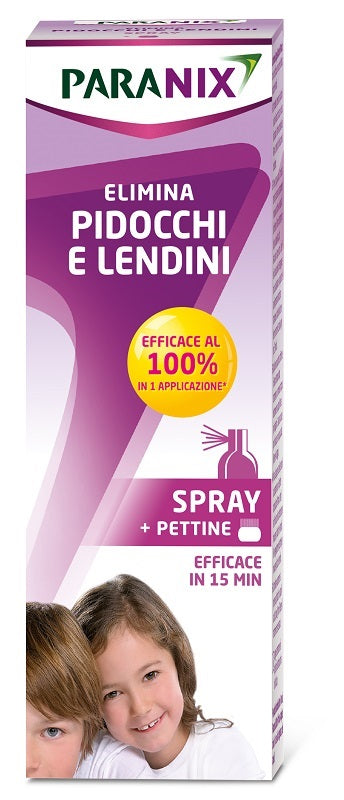 PARANIX SPRAY TRATTAMENTO ANTIPEDICULOSI 100 ML + PETTINE REGOLAMENTO MDR