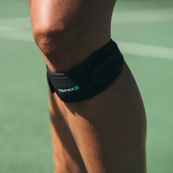 COMPEX ACTIV' PATELLA STRAP S/M Ginocchiera compressiva con fasce incrociate