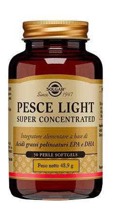Solgar Pesce Light Super Concentrated 30 Perle Softgels - Solgar Pesce Light Super Concentrated 30 Perle Softgels