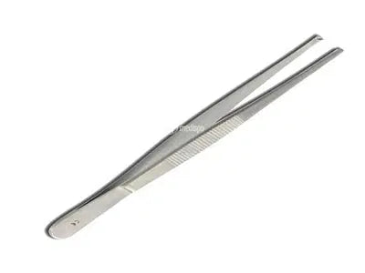 Pinza Chirurgica Retta 1x2 Denti in Acciaio 14cm