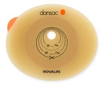 PLACCA PER COLO ILEO ED UROSTOMIA DANSAC NOVALIFE2 43MM RITAGLIABILE 10-35