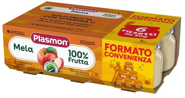 PLASMON OMOGENEIZZATO MELA 6X80 G