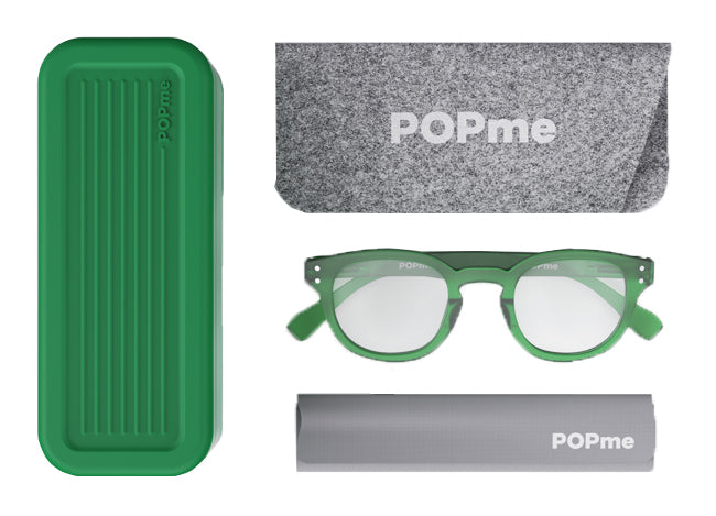 POPME GLASSES FOREST GREEN +1