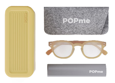 POPME GLASSES YELLOW PEACH +1