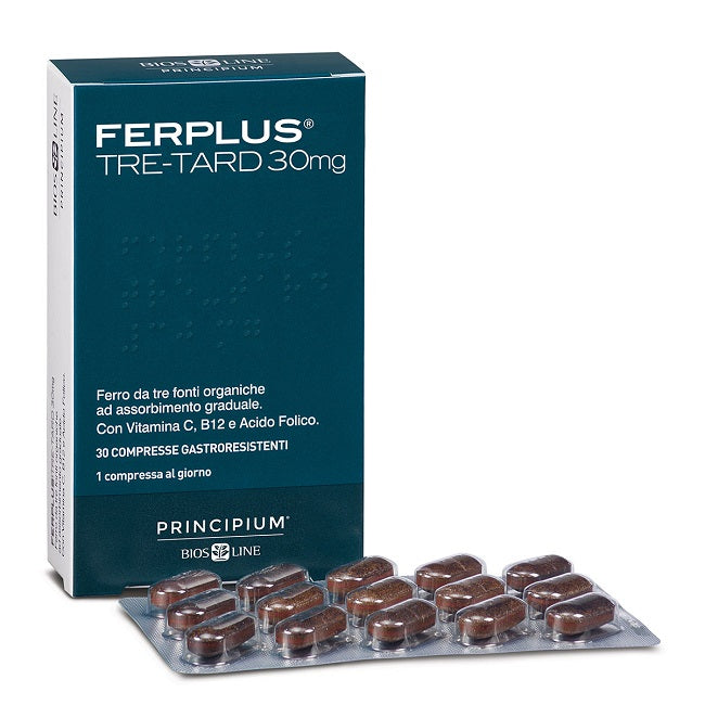 Principium Ferplus Tre Retard 30Mg 30 Compresse Gastroresistenti - Principium Ferplus Tre Retard 30Mg 30 Compresse Gastroresistenti