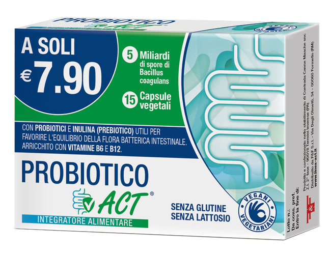 PROBIOTICO ACT 15 CAPSULE VEGETALI - PROBIOTICO ACT 15 CAPSULE VEGETALI