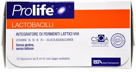 PROLIFE LACTOBACILLI 10 FLACONCINI 8 ML - PROLIFE LACTOBACILLI 10 FLACONCINI 8 ML