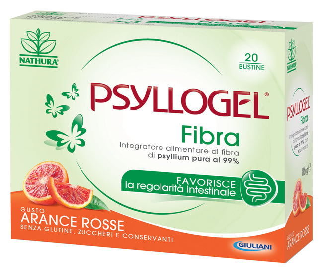 Psyllogel Fibra Arance Rosse 20 Bustine - Psyllogel Fibra Arance Rosse 20 Bustine