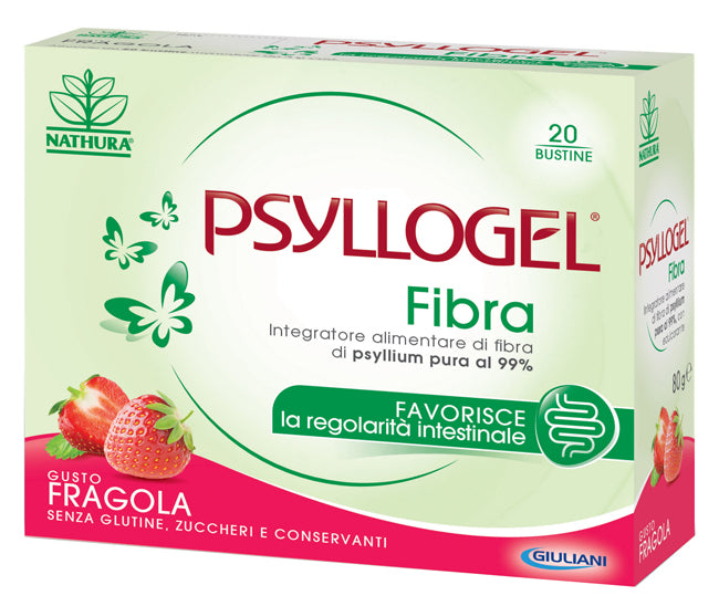 Psyllogel Fibra Fragola 20 Bustine - Psyllogel Fibra Fragola 20 Bustine